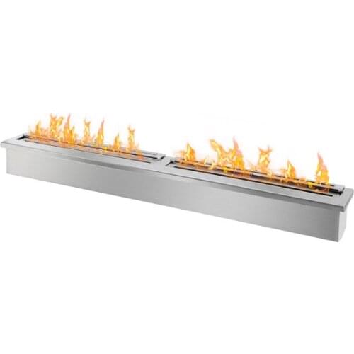 Inno-Fire 72 inch real fire stainless steel manual bio fuel burner fireplace
