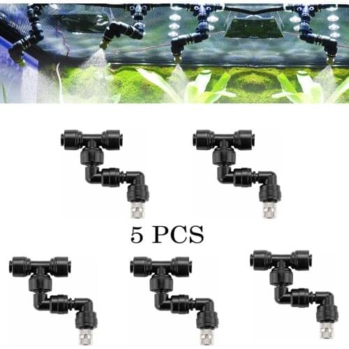 5Pcs Fog Nozzles Misting Nozzles Kit For Patio Misting System Outdoor Cooling Humidity System Garden Irrigation Water Mister