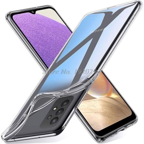 Case For Samsung Galaxy A32 4G Back Cover Soft Silicone Anti-Scratch Clear Matte Protector Shield For Samsung A32 SM-A325F Shell