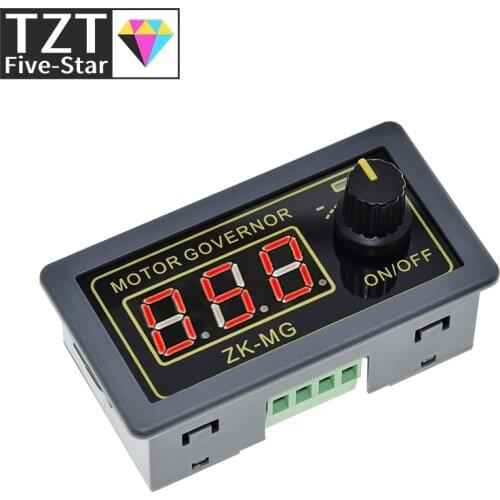 DC 5-30V 12v 24v 5A DC Motor Controller PWM Adjustable Speed Digital display encoder duty ratio frequency MAX 15A ZK-MG