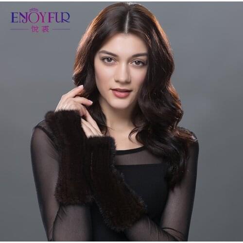 ENJOYFUR Women's Fur Mittens China