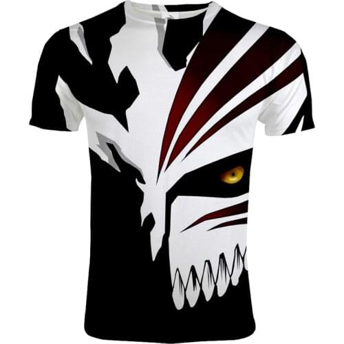 Anime Bleach 3D Printed T-shirt Men Women Fashion Casual O-Neck Short Sleeve Streetwear Fashion Harajuku Hip Hop T Shirts