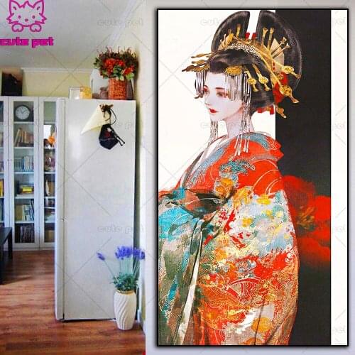 Full Square/Round Drill 5D Japanese kimono woman DIY Diamond Painting Embroidery Cross Stitch 5D Home Decor rhinestone pictures