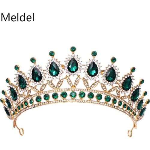 Medel Headdress Bridal Crown Wedding Crown Headdress Rhinestone Handmade Hair Accessories