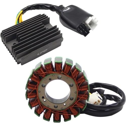 Motorcycle Magneto Stator Coil +Voltage Regulator Rectifier For Honda VFR800 Interceptor VFR800 VFR 31600-MBG-306 31120-MBG-D01