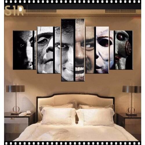 Wall Painting Canvas Printing HD Classic Movie Animation 5 Panel Home Decoration Template Living Room Poster Anime Decor Hero