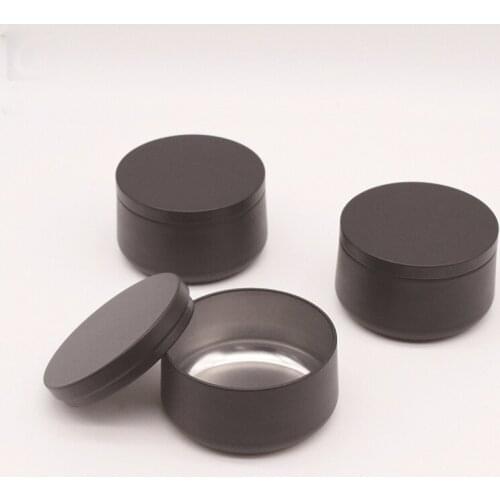 Candle Jars Candle Box Tinplate Can Wood Grain Lids Cosmetic Pot Containers Tins Empty Storage Box Gift Storage Box Organize