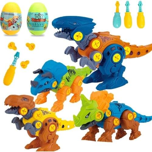 DIY Combination Disassembly and Assembly Dinosaur Toy Set Screw Nut Assembly Dinosaur Model Educational Toy Childrens Gift