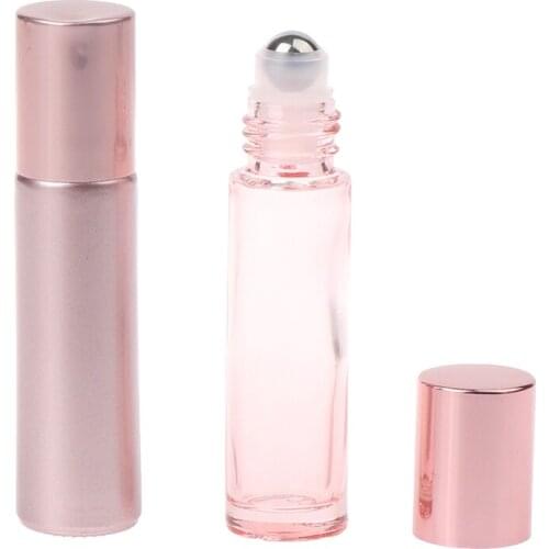 1pcs 10ml Glass Roll On Essential Oil Empty Perfume Bottles Roller Ball Travel Makeup Accessaries