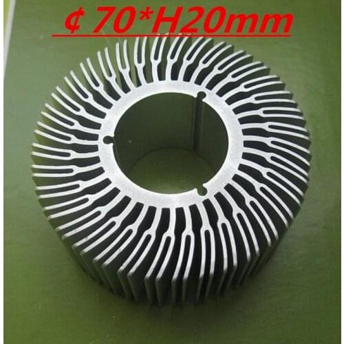 LED heatsink ,Diameter :70mm H:20mm,aluminum heatsink , LED cooler ,LED radiator