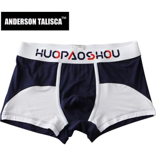 ANDERSON TALISCA Underwear Men Boxer Patchwork Thin Para Hombre Man Penis Mens Boxers Cuecas Masculina Boxershorts Homme M-3XL