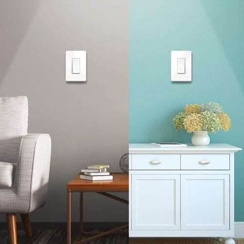 Smart Light Switch, Single Pole, Needs Neutral Wire, 2.4Ghz WiFi Light Switch UL Certified, White