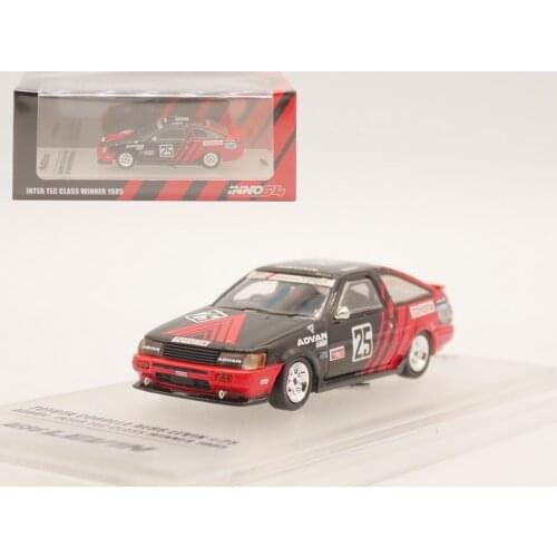 IN NO 1:64 Toyota Corolla AE86 LEVIN #25 alloy toy car toys for children diecast model car Birthday gift