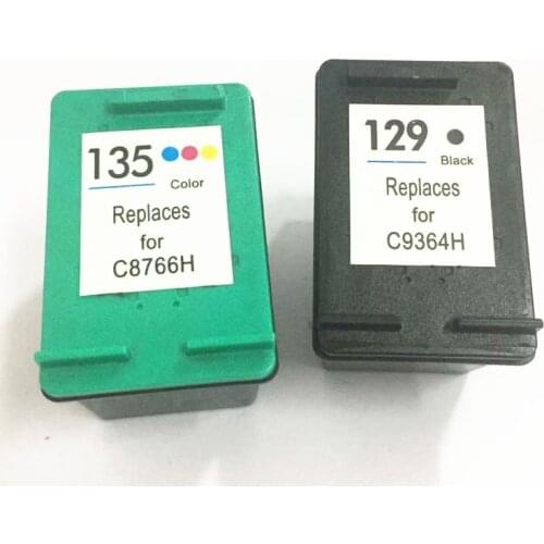 Vilaxh 129 135 compatible Ink Cartridge Replacement For HP 129 135 for hp129 135 photosmart C4140 C4173 C4175 C4180 C4183