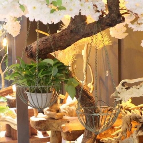 TT Outer Single Wrought Iron Hanging Hanging Basket Flower Basket Flower Pot Flower Rack Succulent Plant Chlorophytum Scindapsus