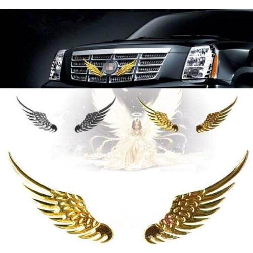 1 Pair Fashion 3D Wings Car Sticker For KIA Rio k2 k3 K4 k5 KX3 KX5 Cadenza Forte Ceed Carens Soul Picanto Carnvial Venga