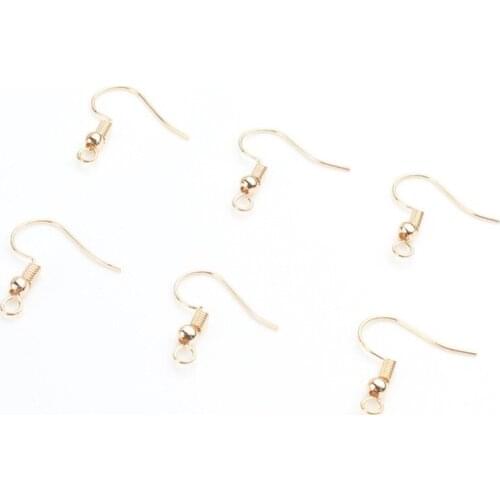 100 pieces / batch iron ear hooks, bead hook earring connectors, jewelry research supplies DIY jewelry making accessories