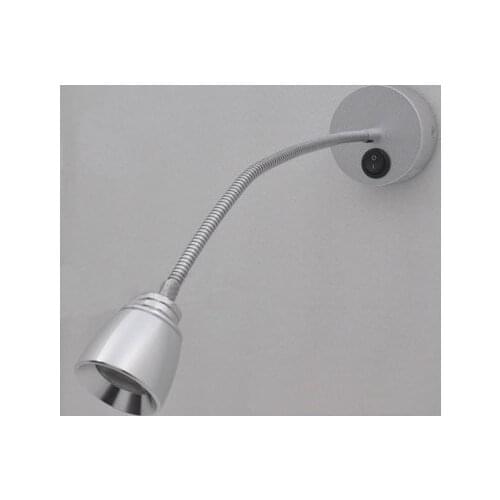 110V/220V 1W/3W Morden Led Wall Sconce Gooseneck Bedroom Bedside Lamp Led Lights Wall Switch Optional