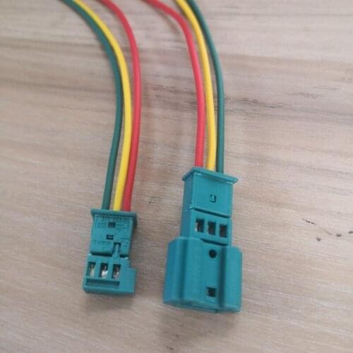 2/4/10sets/lot 3 Pin 3 Way Male Female Microphone Plug LCI AC/Radio Connector Wire Cable Pigtail For BMW 1355600-9B 1355620-9