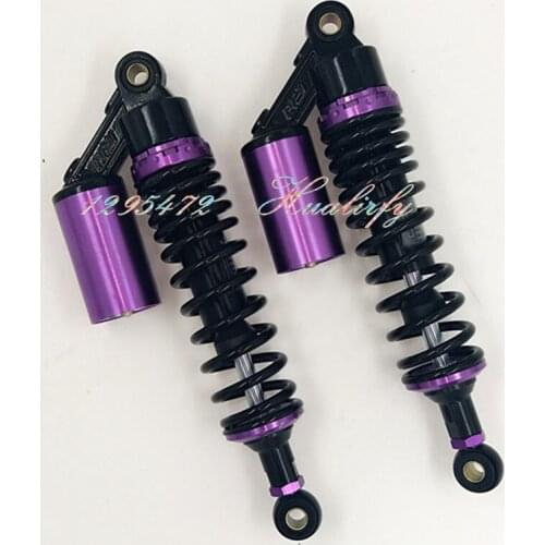 320mm 12.5" Motorcycle 7mm spring Air Shock Absorber For Yamaha DT XJ600 SR500 HONDA CX500 CB400 Scooter black & purple