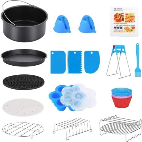 7In Air Fryer Accessories With Recipe Cookbook For Growise Phillips Cozyna Fits All 3.2QT - 5.8QT Air Fryer