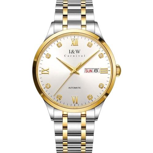 Luxury Business Watches Mens 2020 I&W Japanese NH36A Movement Automatic Watch Men Sapphire Calendar Relogio Automatico Masculino