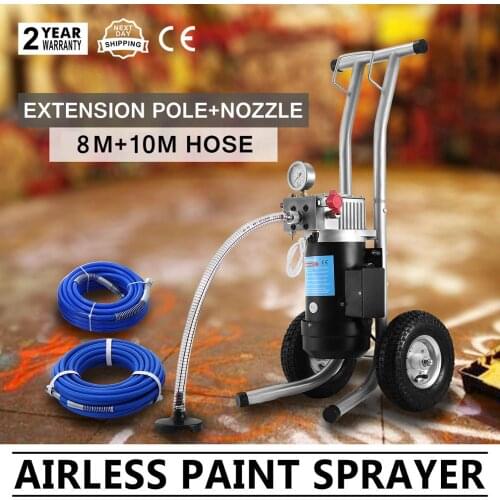 DIY 2.4 HP Airless Paint Sprayer 3.8L/min Spray Gun Painting Machine 1800W