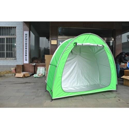 Fluorescent Green Bike Tent,Bike Storage Shed tent,Bicycle Storage,bike Shed,Outdoor Storage Shed Tent by 210D Siliver coated