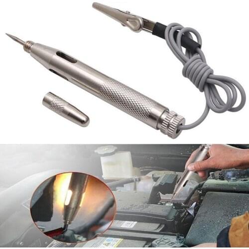 Car Circuit Tester Probe Light SystemTest Probe Lamp Auto Light Lamp Voltage Test Pen Detector Copper
