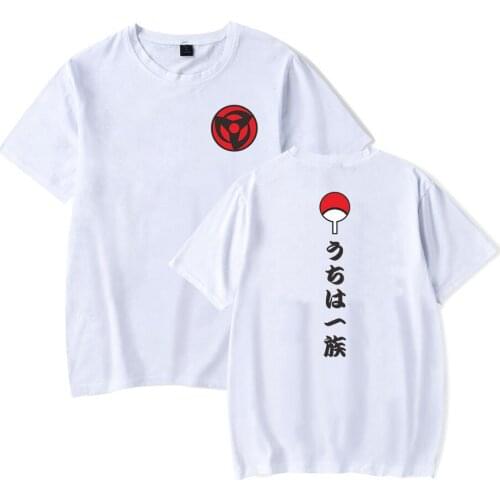 Hot Sale Anime Design Short Sleeve T Shirt Cartoon leisure Sasuke Madara Family Costume Sharingan Printing Tops Tees Harajuku