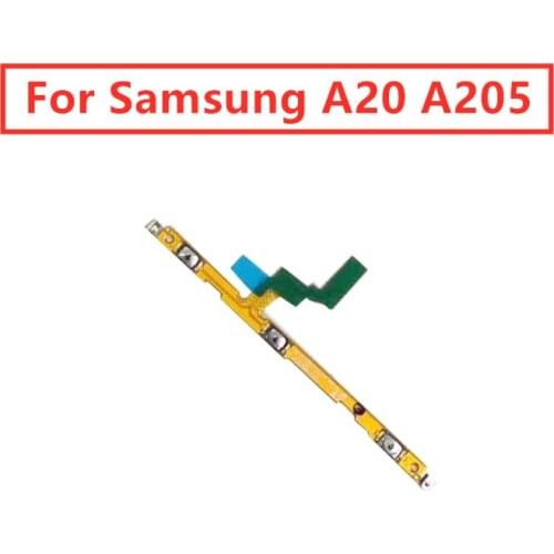 For Samsung A20 A205 Power Volume Side Key Button Flex Cable ON OFF Switch For SAMSUNG A205 Flex Cable Replacement Repair Parts