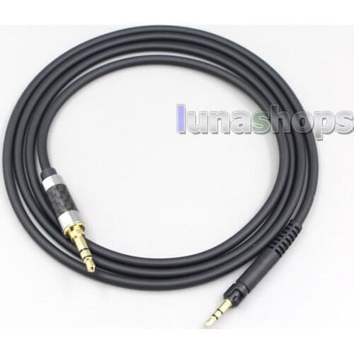 1.2m Full Black OFC Copper Wire Earphone Headphone Cable For Sennheiser HD598se HD559 hd569 hd579 hd599 hd558 hd518 LN007015