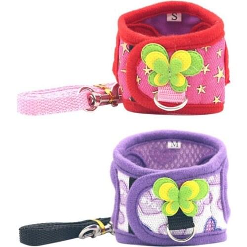 Small Pet Chest Strape Leash Breathable Mesh Soft Clothes Rabbit Dutch Guinea Pig Outdoor Walking Traction Rope Leash