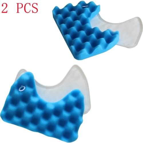 2PC Dust Hepa Filter & Blue Sponge Filters Kit for Samsung DJ97-00492A SC6520/30/40/50/60/70/80/90 SC65/68 Vacuum Cleaner Series