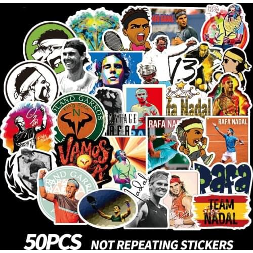 10/50Pcs Rafael Nadal Stickers Divination Stickers For Luggage Laptop Refrigerator Motorcycle Skateboard Pegatinas 2020