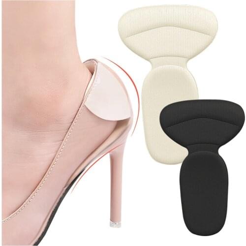 Invisible Heel Sticker Cushion Anti-pain Thickening Sponge High-elasticity Non-slip Anti-wear High Heel Shoe Pad Adjustment Size