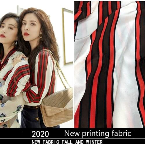 New digital printed fabric 140 cm stretch fabric meter fashion dress 100% polyester fabric whole polyester cloth