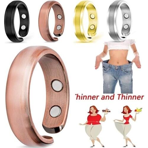 New Personality ring magnetic health ring rose gold creative jewelry European and American open ring Therapeutic Magnetic Ring