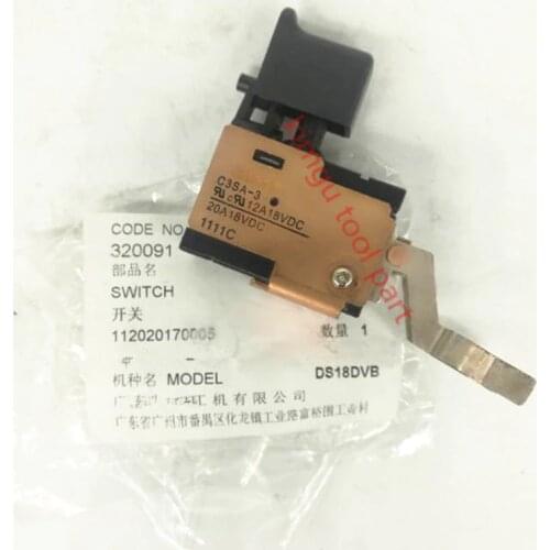 Genuine 18V DC-SPEED CONTROL SWITCH for Hitachi 320091 DS18DVB2 DS18DVB DV18DV 18V Drill