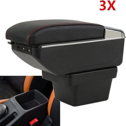 For Chery Tiggo 3X armrest box central Store content box with cup holder ashtray decoration With USB interface