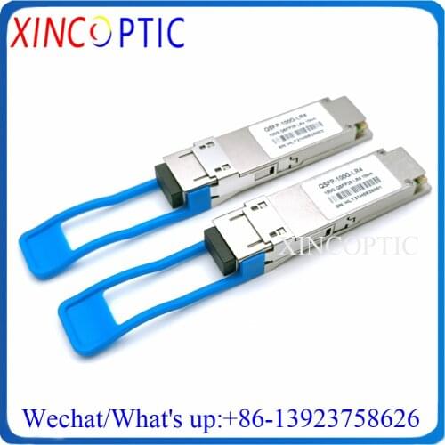 100G QSFP28 LR4 10KM,Cisco QSFP-100G-LR4-S Compatible 100GBASE-LR4 QSFP28 1310nm 10km DOM LC SMF Transceiver for Center Data