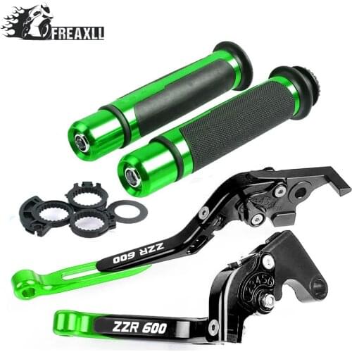 For Kawasaki ZZR600 ZZR 600 1990-2004 1991 1992 1993 1994 Motorcycle Brake Clutch Levers Handlebar Grip Handle Hand Grips Cap
