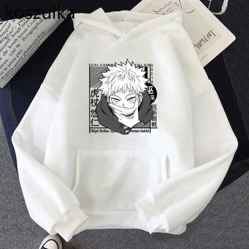 Jujutsu Kaisen Hoodies Women Funny Cartoon kawaii Streetwear Fleece Hoodie Hot Unisex Cool Anime Sweatshirt Harajuku Hooded