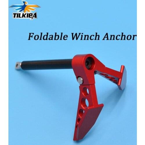 High Quality Metal Foldable Winch Anchor Strong Compact Ground Anchor For 1/10 RC Rock Crawler Off Road Truck D90 SCX10