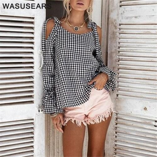Wasusears Off Shoulder Blouses
