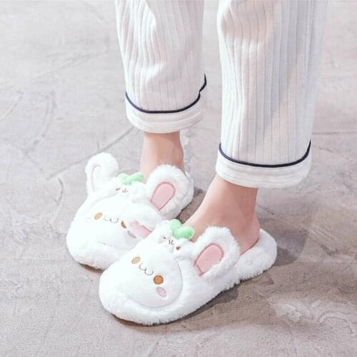 Women Indoor Slippers Warm Plush Home Slipper Anti Slip Autumn Winter Shoes Woman House Floor Slippers Soft And Comfortable