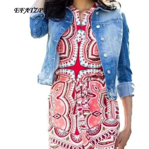 EFATZP New Italian Designer Luxury Brands Womens Colorful Print 3/4 Sleeve Stretch Jersey Silk Plus Size XXL Dress High Quality