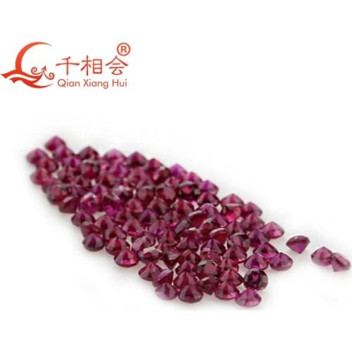 0.5ct per bag 0.8-2MM Round shape Natural Ruby Stones DIY Decoration Jewelry Accessories Gifts Wholesale Loose Gemstone