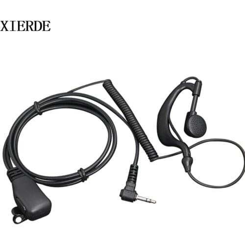 2.5mm 1 Pin Ear Hook Earpiece With PTT Mic for Motorola Portable Radio TLKR T5 T7 T8 T80 Talkabout XTR446 Two Way Radio