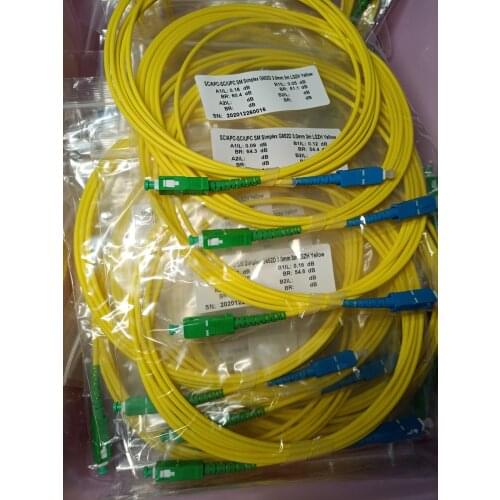 Fiber Optic Ribbon Cable 12 fiber SM MPO to LC Breakout Jumper
